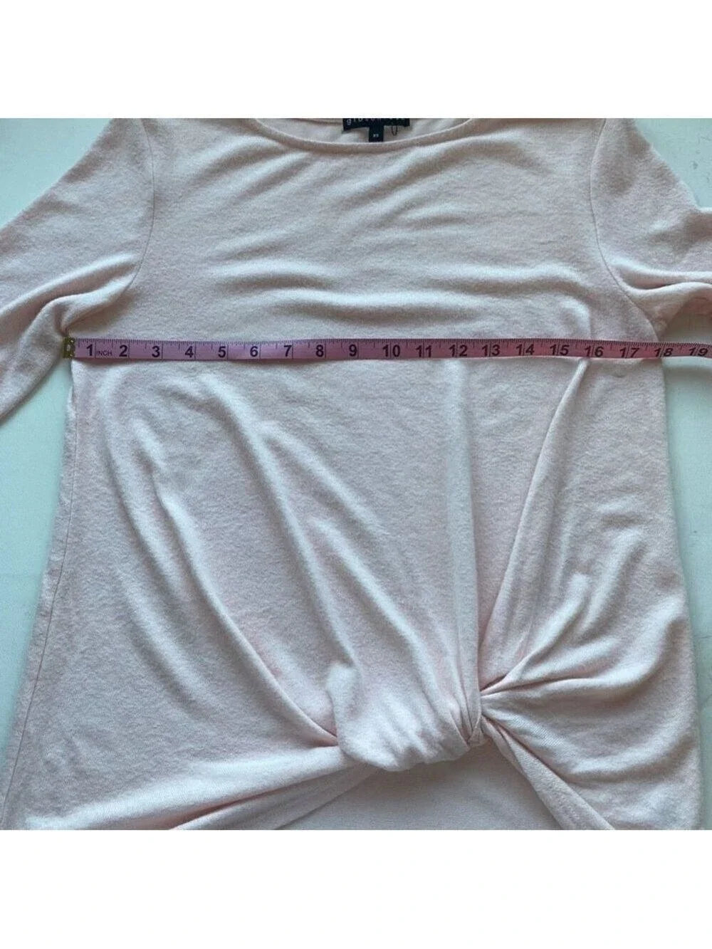 Gibsonlook Womens Soft Pastel Pink Top Long Sleeve XS Never Worn